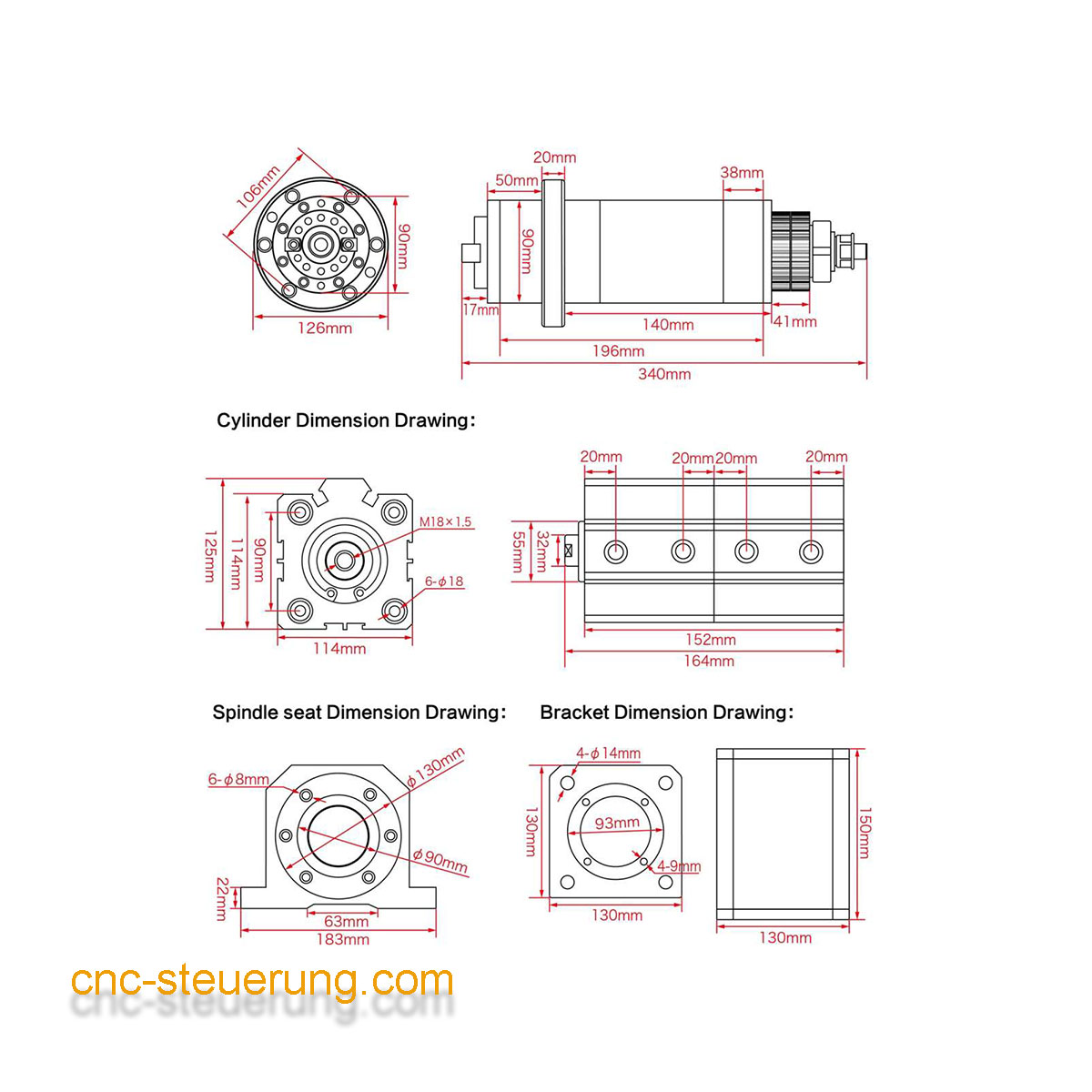 BT 30 Spindelbausatz Set