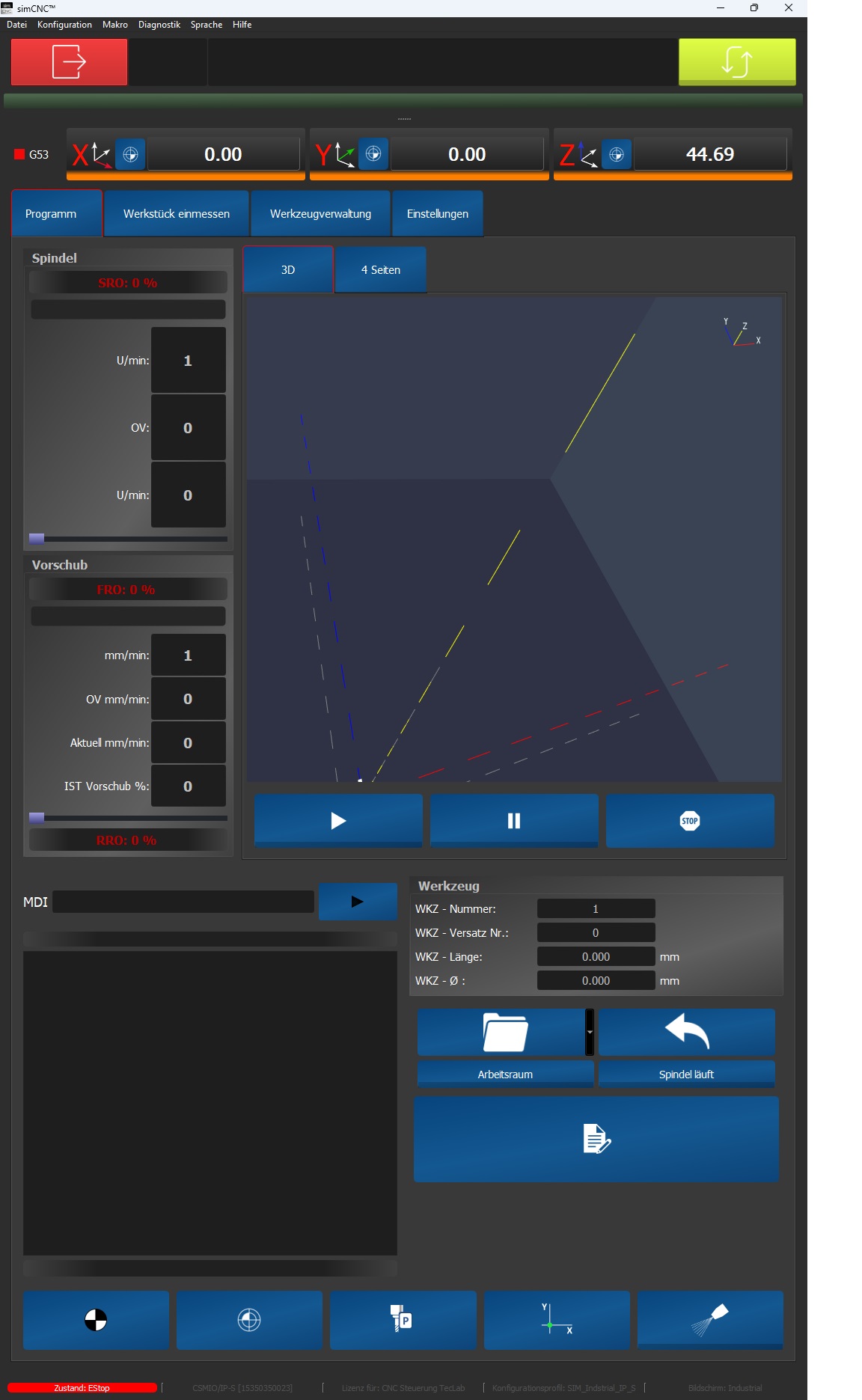 Photo Sim Software Industrial Version der SIM Software