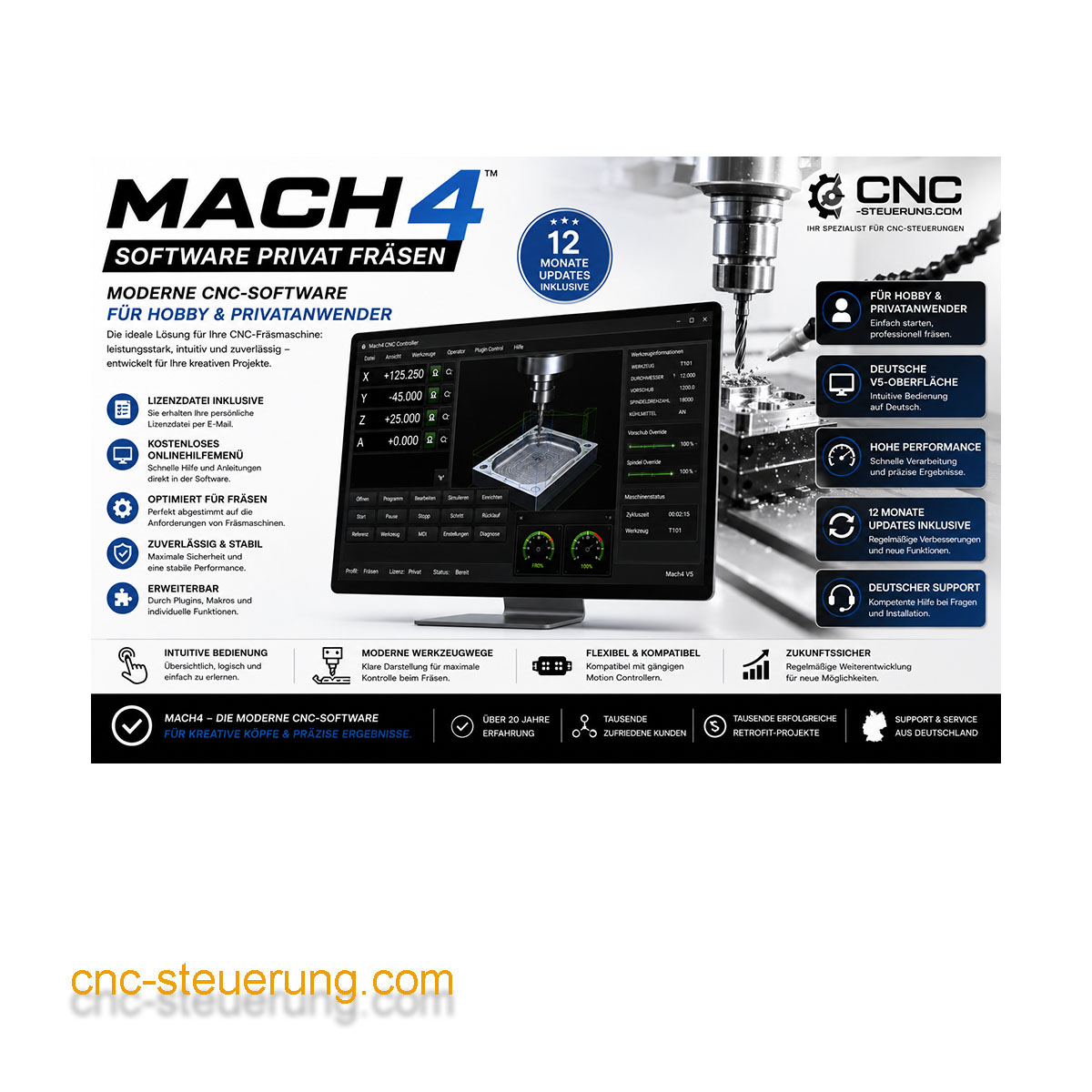 Mach4 Software Privat Version "Fräsen"