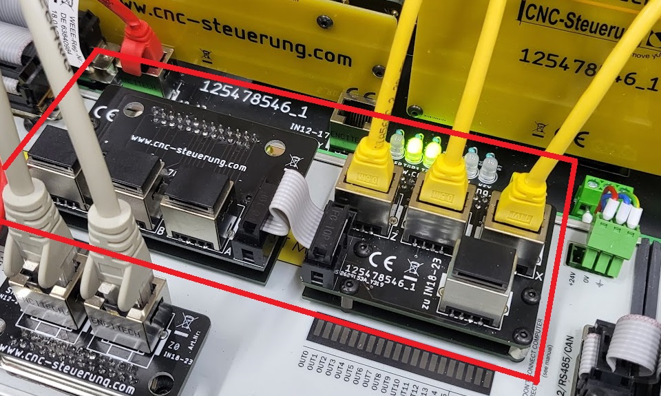 Platine für die Encodereingänge B3 Endstufe