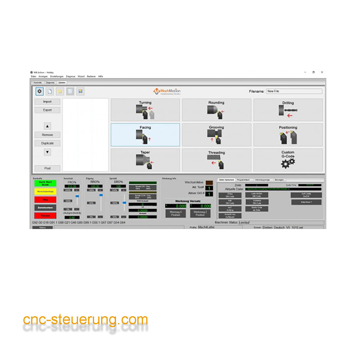 Mach4 Software Privat Version "Drehen"