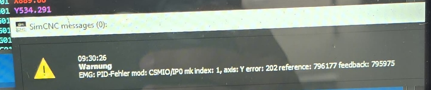 Index Fehler bei der IP-A Steuerung