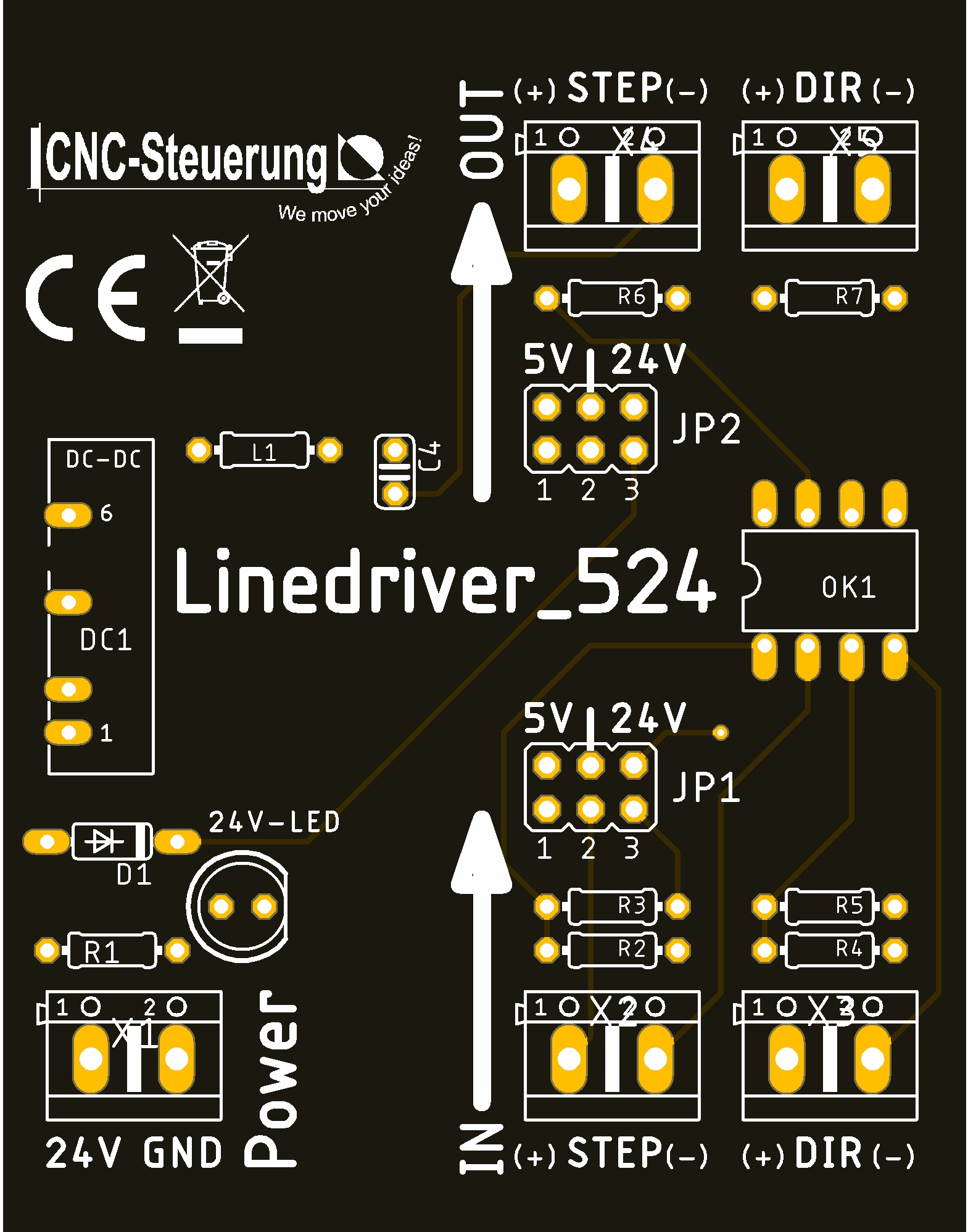 Linedriver 5 auf 24 VDC Linedriver 5 auf 24 VDC