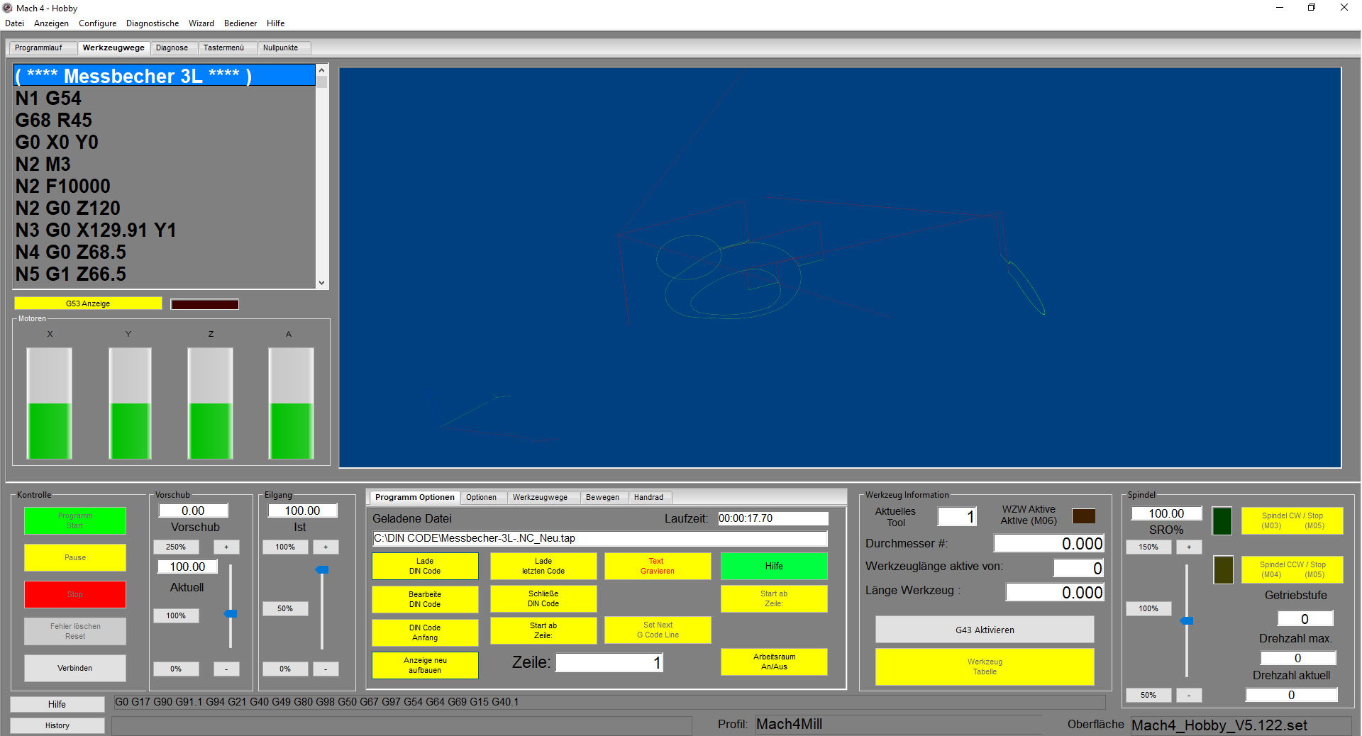 Mach4 Software Privat Version "Fräsen" Mach4 Software Privat Version "Fräsen"