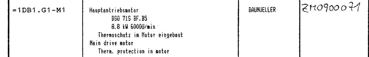 Spindel Motor der Emco Turn