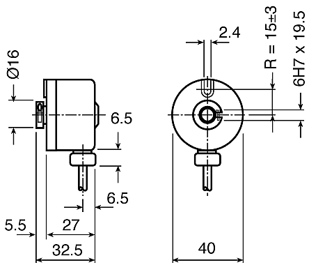 Encoder Hohlwelle 12mm