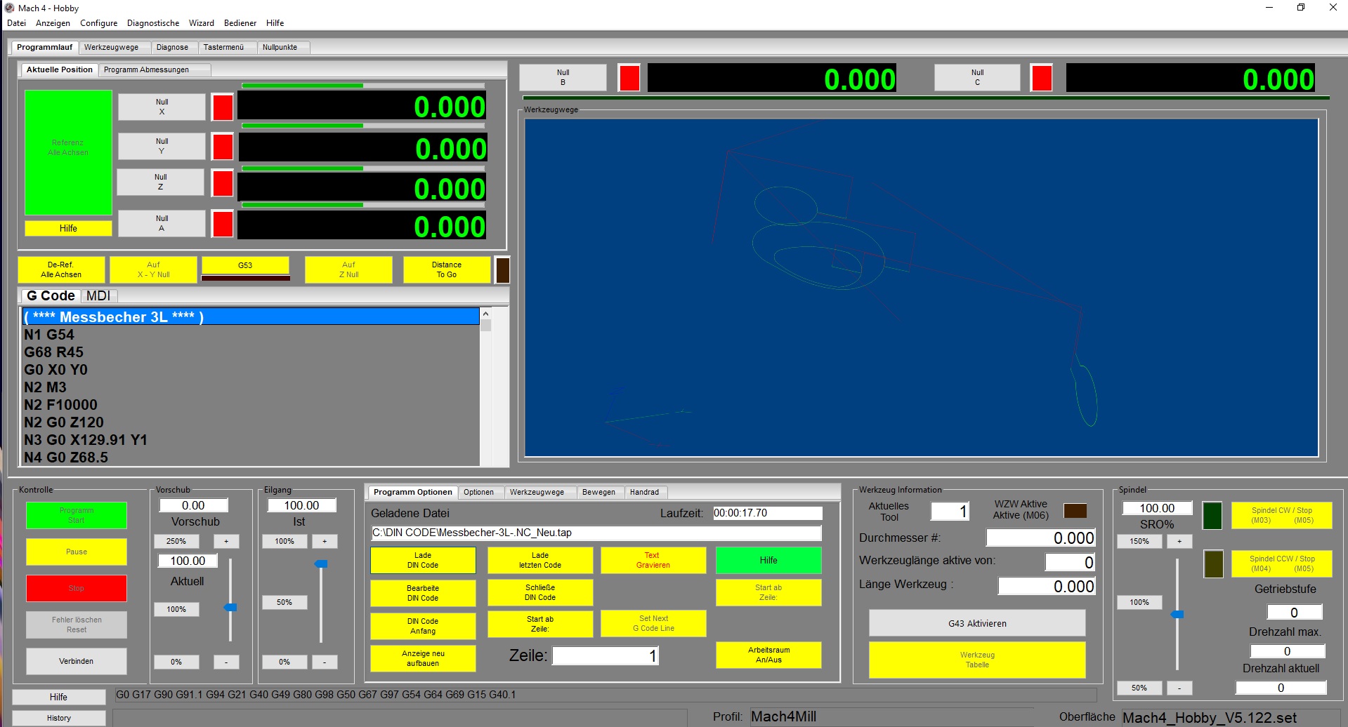 Mach4 Software Privat Version "Fräsen" Mach4 Software Privat Version "Fräsen"