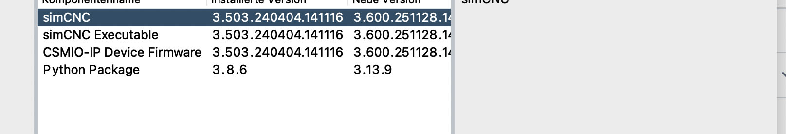 Beta Versionen der SIM Software