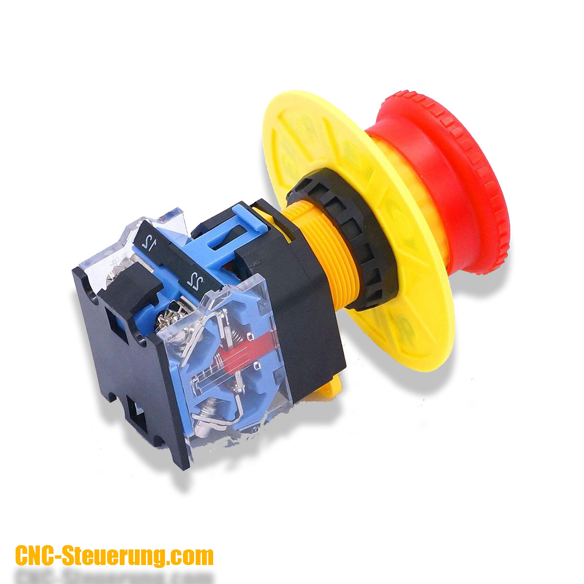 Not-Aus-Schalter mit Kontaktelement 24 V/AC 6A 1 Öffner