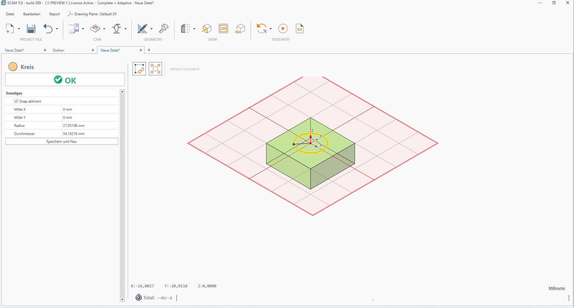 ECAM V5 Fräsen Light ECAM V5 Fräsen Light