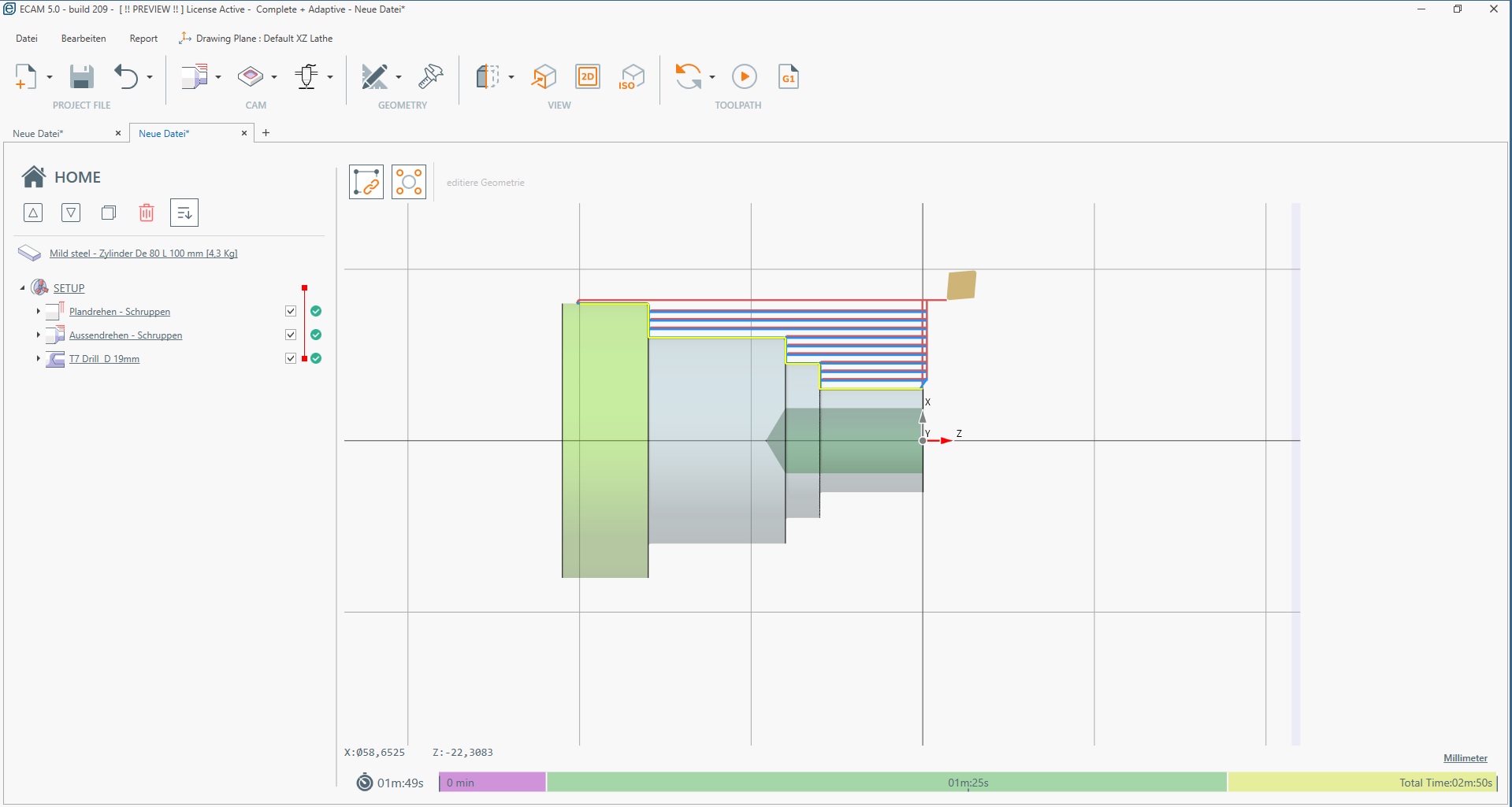 ECAM Drehen und Fräsen V5 Light ECAM Drehen und Fräsen V5 Light