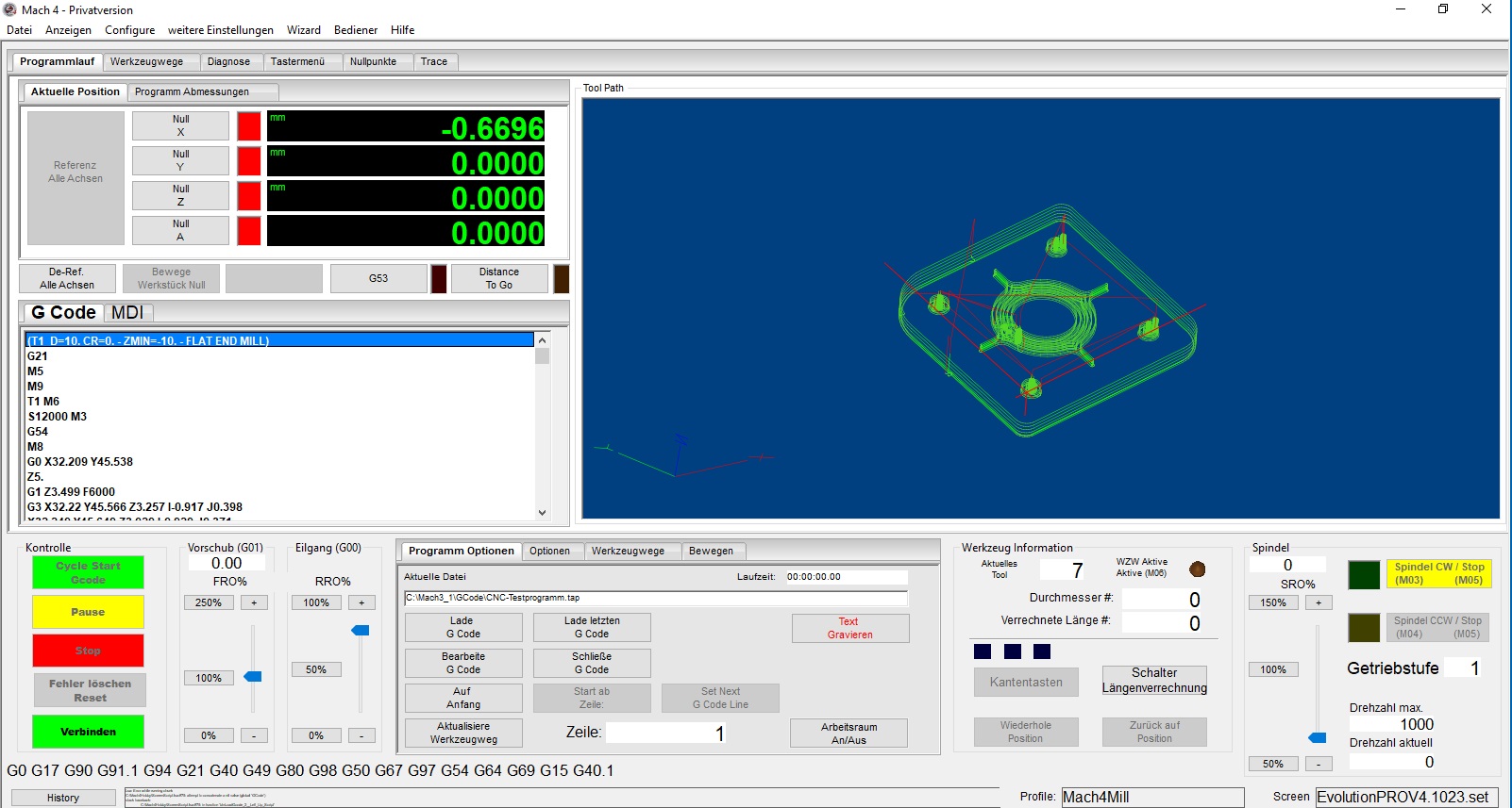 Oberfächen Update für unsere Mach4 Hobby Fräsen