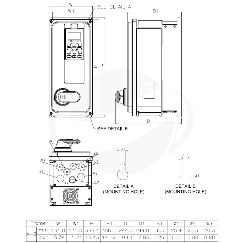 Frequenzumrichter CFP, 2,2 kW