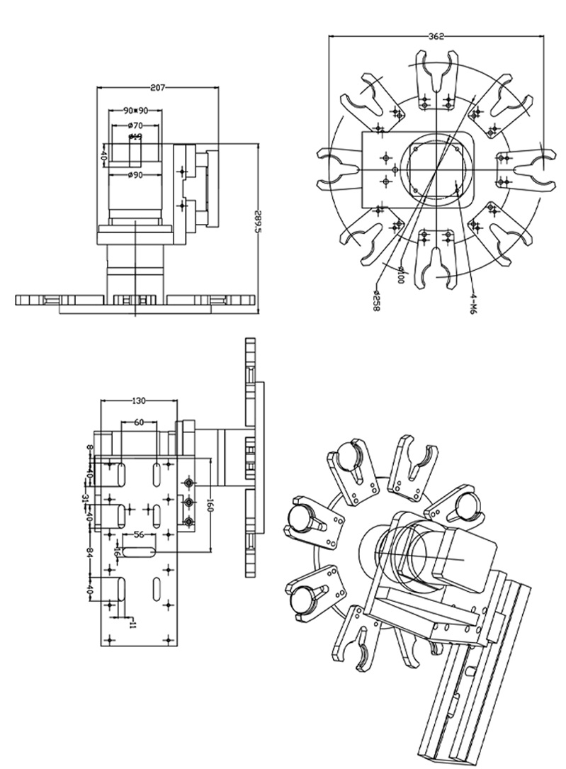 8 fach Umbrella Wechsler
