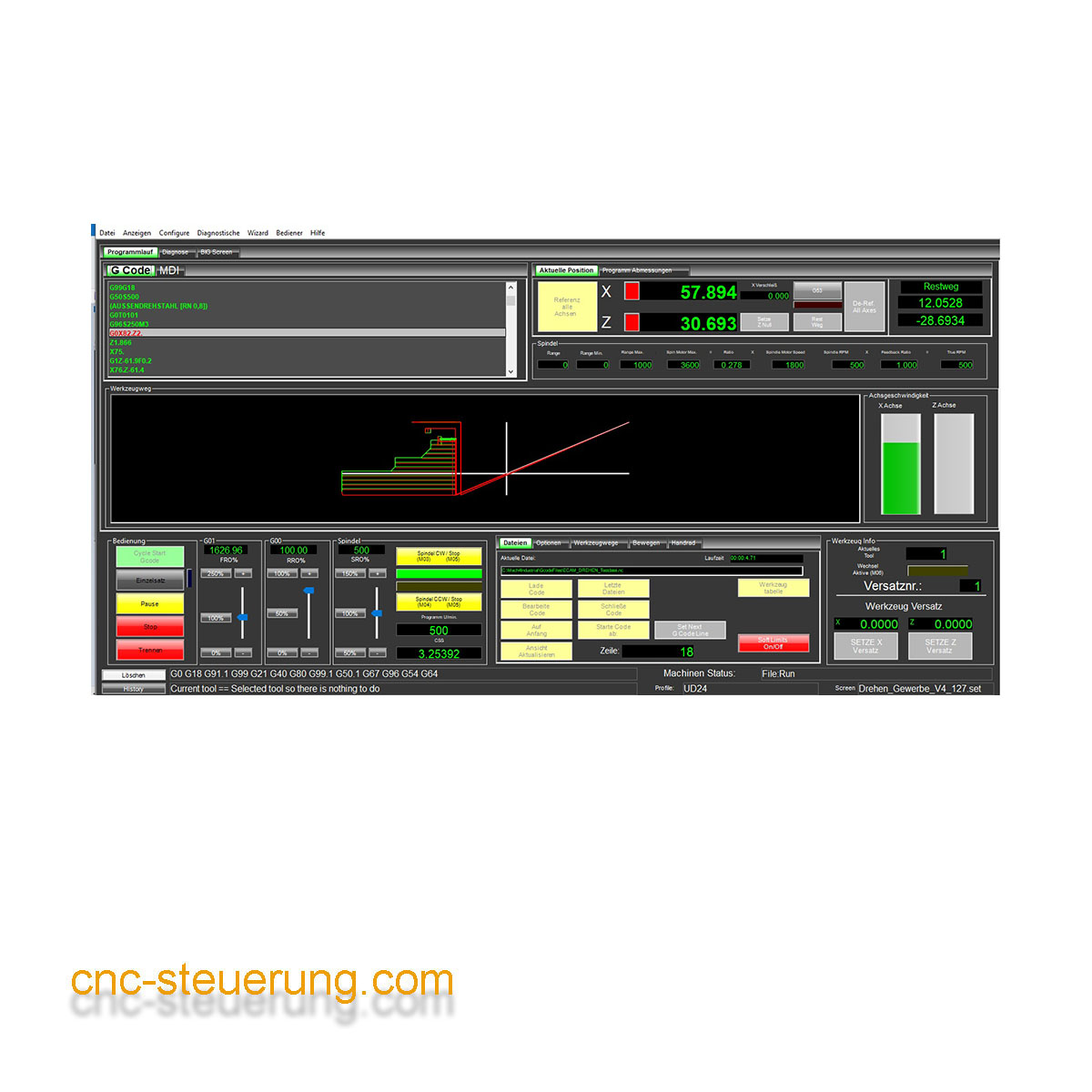Mach4 Software Drehen Gewerbe Version Deutsch