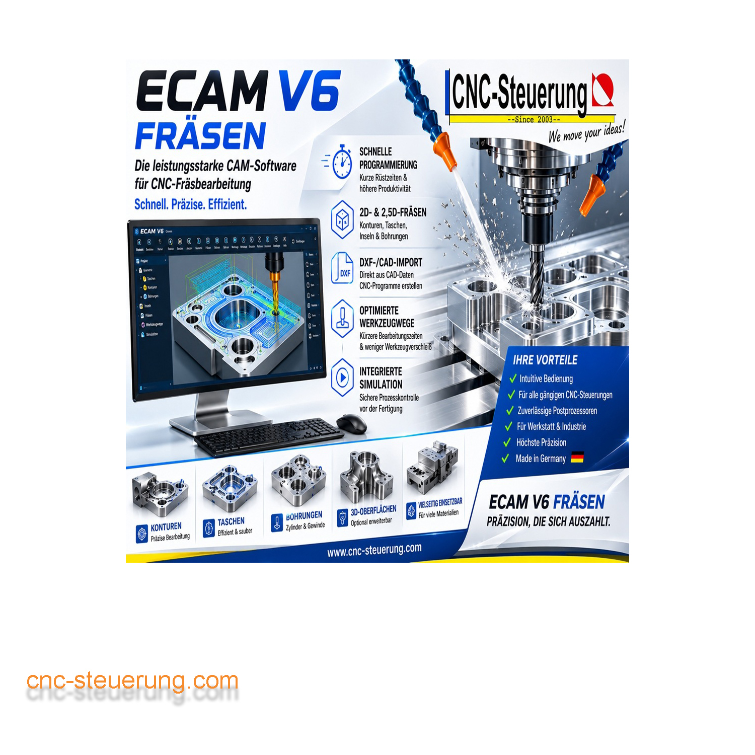 ECAM V6 Fräsen Hobby