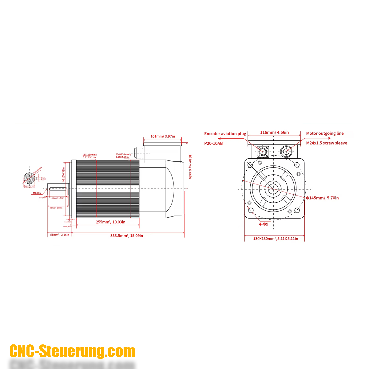 2,2 KW Emco Turn 320 Spindelmotor Set
