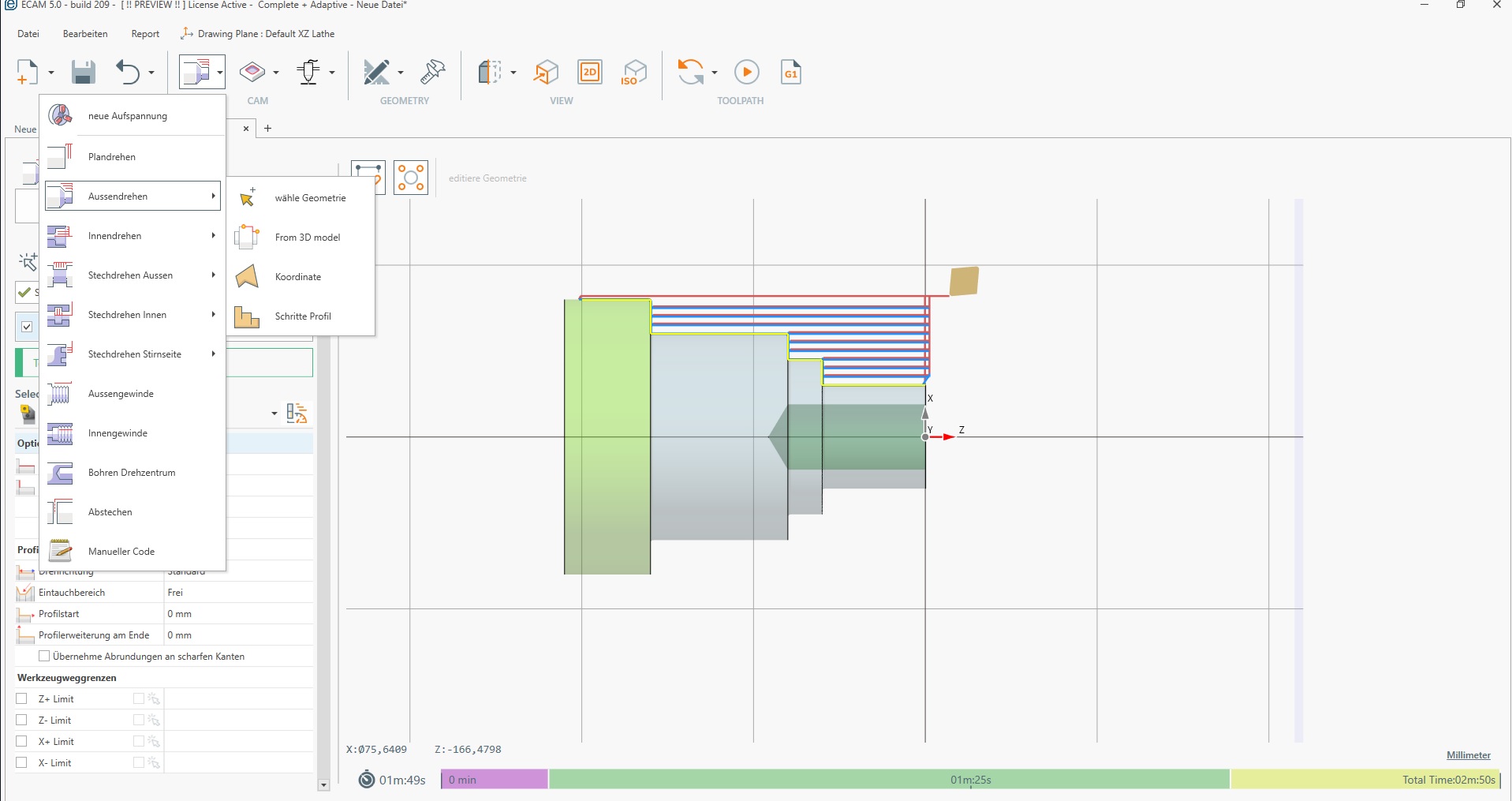 ECAM Drehen und Fräsen V5 Light ECAM Drehen und Fräsen V5 Light