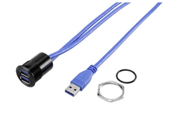 USB Buchse mit Anschlusskabel